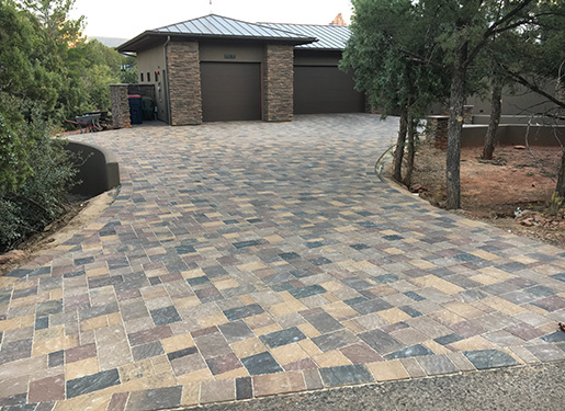 pavers in a driveway